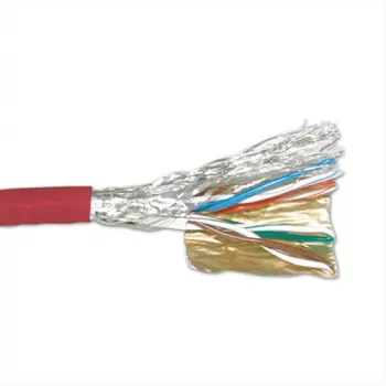 Patch laidas ACT CAT6 S/FTP PVC vytas raudonas 305 m