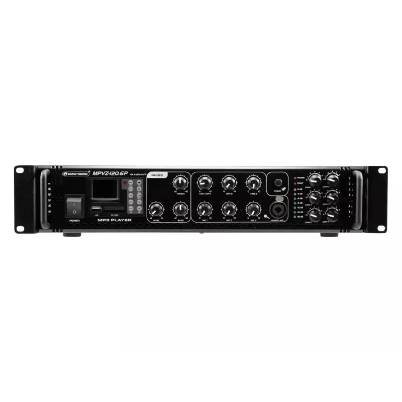 Garsiakalbių stiprintuvas Omnitronic 80709783 Scenos/atlikėjų juodos spalvos