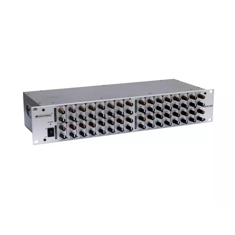 Mikšeris Omnitronic MZD-88 8 kanalų 20–20000 Hz sidabrinis
