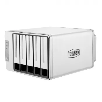 TerraMaster F5-422 NAS / talpyklos serveris stalui Intel® Celeron® J3455 4 GB DDR3 0 TB Pilka