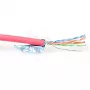 ACT CAT5E F/UTP LSZH vytos poros laidas, raudonas, 500 m