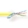 Patch laidas ACT CAT5E F/UTP LSZH vytas geltonas 500 m