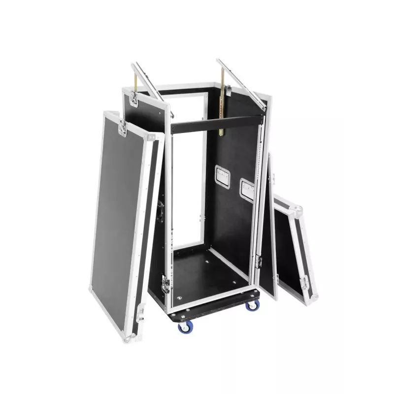 Transportinė dėžė Flight case Roadinger 30110004 Fanera Juoda 33,2 kg