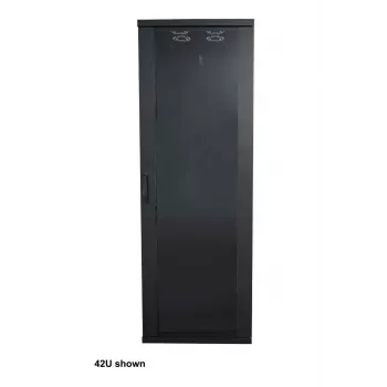 Intellinet 19 inch tinklo spinta – laisvai pastatoma (Basic), 32U, 600x800 mm (plotis x gylis), juoda, plokščia pakuotė, maks. 600 kg, vieno taško durų spyna, po vieną spyną kiekviename šoniniame skydelyje, naudingas gylis 123–573 mm, stelažas, IP20, plienas