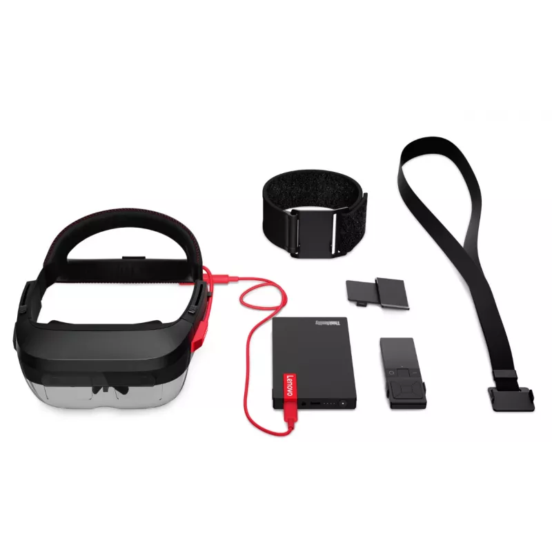 Lenovo ThinkReality A6 – Nešiojamas papildytos realybės šalmas 380 g Juoda
