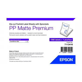 Lipnūs etikečių lapai Epson 7113416 Balti 20,3x15,2 cm 1000 vnt.
