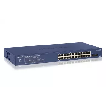 NETGEAR GS724TP valdomas L2/L3/L4 gigabitinis Ethernet (10/100/1000) „Power over Ethernet“ (PoE) 1U juodas, pilkas