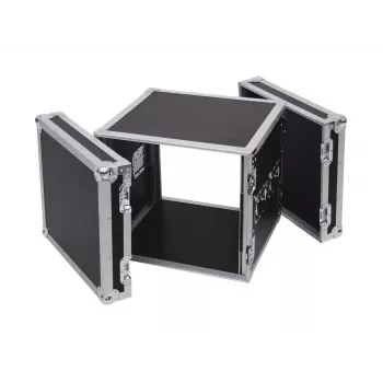 Transportinis dėklas Flight case Roadinger 30109790 fanera juoda sidabrinė 19,8 kg