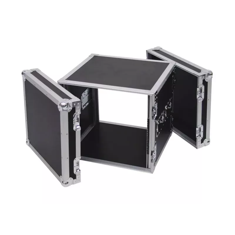 Transportinis dėklas Flight case Roadinger 30109790 fanera juoda sidabrinė 19,8 kg