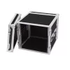 Transportinis dėklas Flight case Roadinger 30109790 fanera juoda sidabrinė 19,8 kg