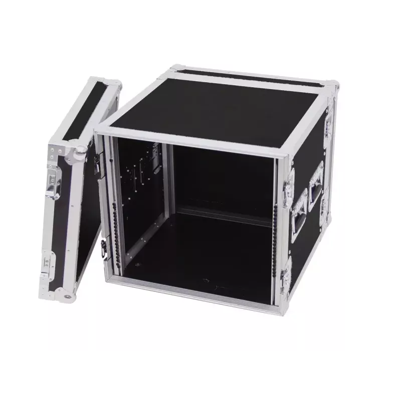 Transportinis dėklas Flight case Roadinger 30109790 fanera juoda sidabrinė 19,8 kg