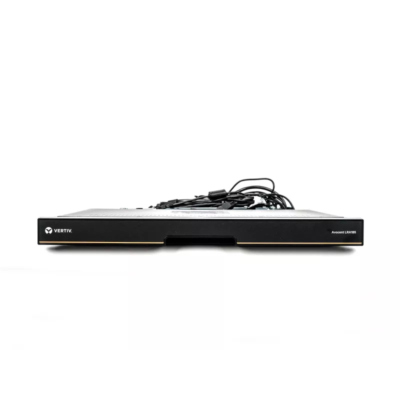 Vertiv Avocent LRA185KMM-205 stovo konsolė 48,3 cm (19 colių) 1366 x 768 pikseliai Plastikas, Plienas Juoda 1U