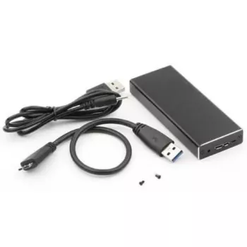 CoreParts MSUB2340 korpusas SSD diskui, juodas