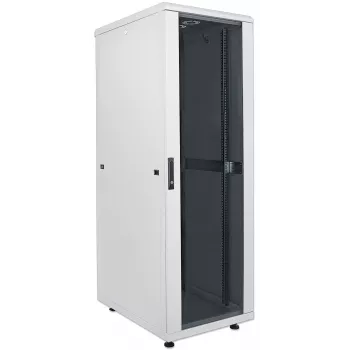 Intellinet 19 colių tinklo spinta - laisvai pastatoma, 26U, 600x600 mm (plotis x gylis), pilka, plokščioje pakuotėje, maks. 1500 kg, kelių taškų durų spyna, po vieną spyną kiekviename šoniniame skydelyje, naudingas gylis 123–373 mm, IP20, stelažas, pliena