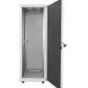 Intellinet 19 colių tinklo spinta - laisvai pastatoma, 26U, 600x600 mm (plotis x gylis), pilka, plokščioje pakuotėje, maks. 1500 kg, kelių taškų durų spyna, po vieną spyną kiekviename šoniniame skydelyje, naudingas gylis 123–373 mm, IP20, stelažas, pliena