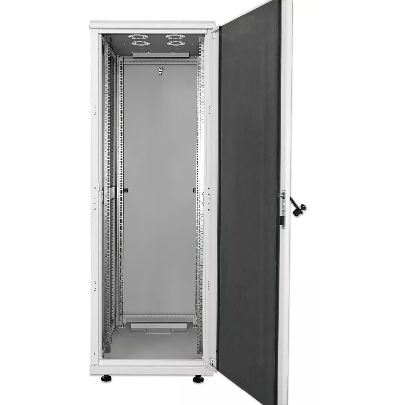 Intellinet 19 colių tinklo spinta - laisvai pastatoma, 26U, 600x600 mm (plotis x gylis), pilka, plokščioje pakuotėje, maks. 1500 kg, kelių taškų durų spyna, po vieną spyną kiekviename šoniniame skydelyje, naudingas gylis 123–373 mm, IP20, stelažas, pliena