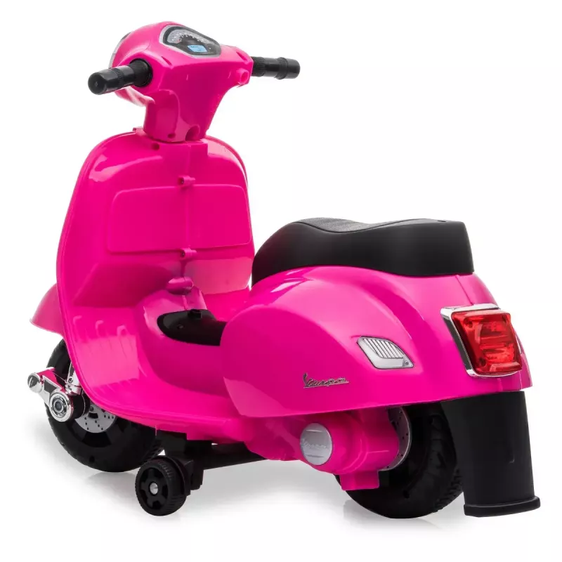 Elektrinis paspirtukas Jamara Vespa Mini, 4 ratai, nuo 1,6 metų, juodas arba rožinis