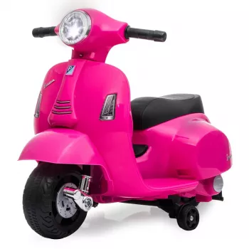 Elektrinis paspirtukas Jamara Vespa Mini, 4 ratai, nuo 1,6 metų, juodas arba rožinis