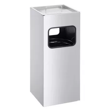 Durable 333123 šiukšliadėžė su pelenine, 17 l, metalinė