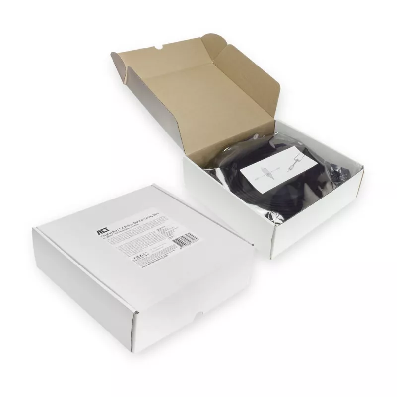 ACT DisplayPort 1.4 aktyvus optinis kabelis 8K 30 m su nuimama jungtimi