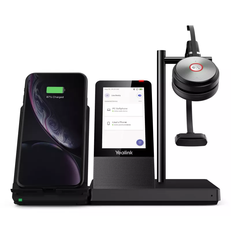 Belaidis DECT ausinių rinkinys Yealink WH66 Mono TEAMS
