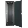 Intellinet 19 inch tinklo spinta – laisvai pastatoma, 32U, 600x600 mm (plotis x gylis), juoda, plokščioje dėžėje, maks. 1500 kg, kelių taškų durų spyna, po vieną spyną šoniniame skydelyje, naudingas gylis 123–373 mm, IP20, stelažas, plienas