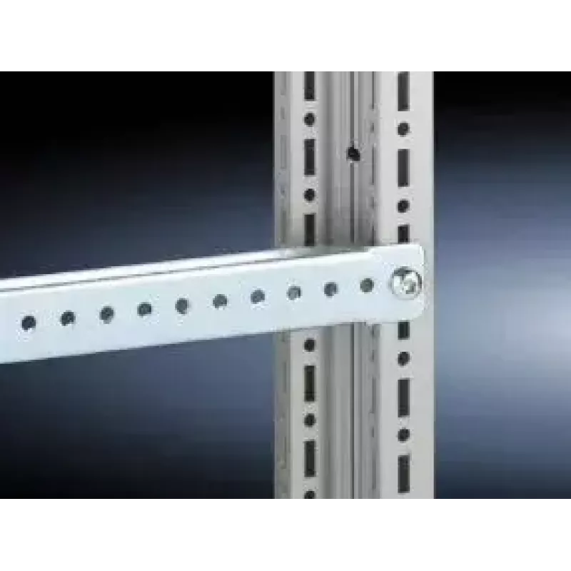 Montavimo bėgelis Rittal 4596.000, plieninis, sidabrinis, gylis 490 mm, pakuotė po 20 vnt.