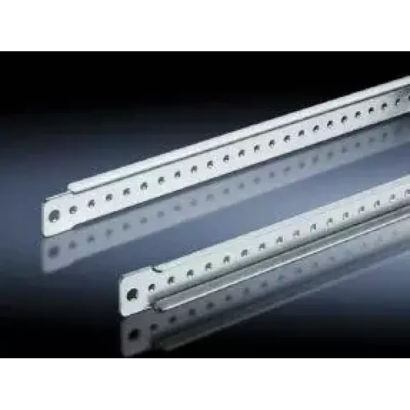 Montavimo bėgelis Rittal 4596.000, plieninis, sidabrinis, gylis 490 mm, pakuotė po 20 vnt.