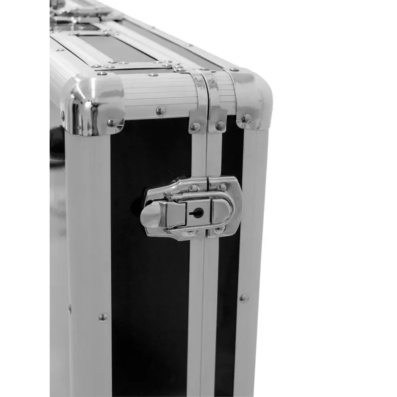 Flight case Roadinger 30125346 DJ valdikliui Fanera Juoda Sidabrinė