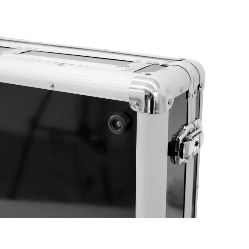 Flight case Roadinger 30125346 DJ valdikliui Fanera Juoda Sidabrinė