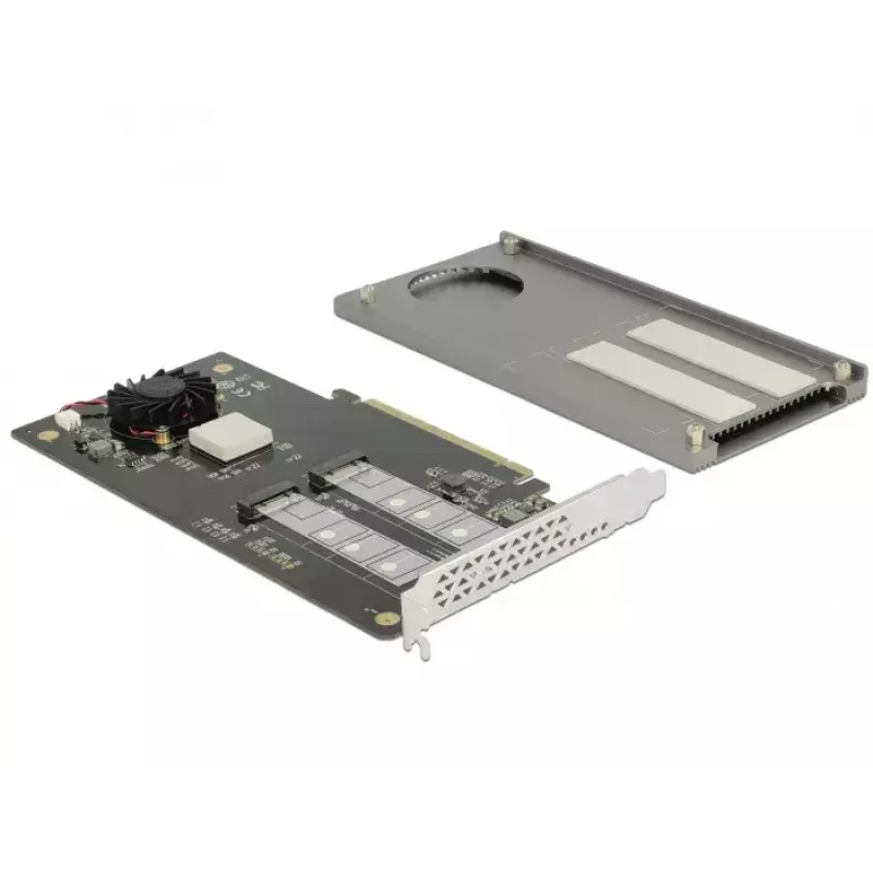 DeLOCK 89961 PCIe lustinė plokštė su dviem M.2 lizdais NVMe/SATA SSD