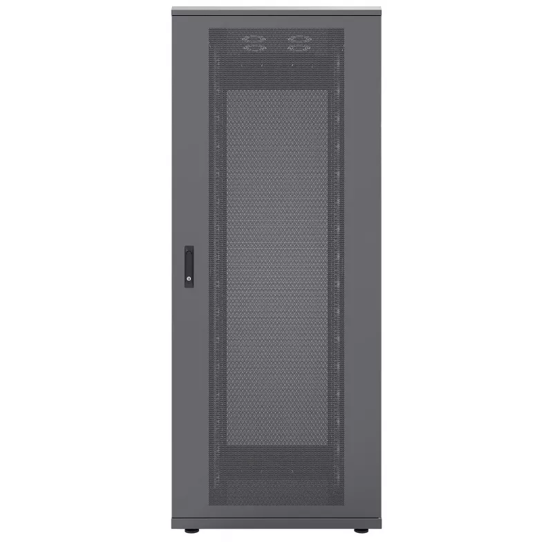 Intellinet 19 colių serverio spinta – laisvai pastatoma, 47U, 800x1000 mm (plotis x gylis), juoda, plokščioje pakuotėje, maks. 1500 kg, kelių taškų durų spyna, po vieną spyną kiekviename šoniniame skydelyje, naudingas gylis 123–773 mm, IP20, stelažas, pli