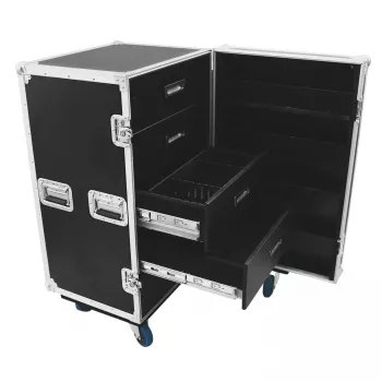 Transportinis dėklas Roadinger 30126428 fanera juoda sidabrinė 59,4 kg