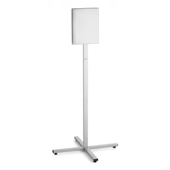 Informacinis stovas Durable 502057 A4 nerūdijančio plieno, antracito/pilka, 638×638×1348 mm
