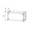 Kietas dėklas Roadinger 30107204 Aliuminis Juodas Sidabrinis 525x550x270mm