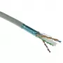 ACT Cat 6 F/UTP kietagyslis instaliacinis kabelis, PVC, CPR euroklasė ECA, 24 AWG, pilkas, 305 m