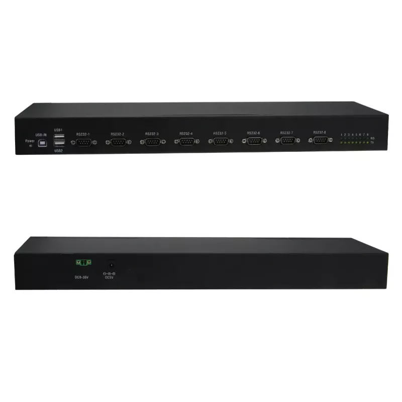 RealPower 284513 USB 2.0 į RS-232 keitiklis/kartotuvas/izoliatorius, juodas