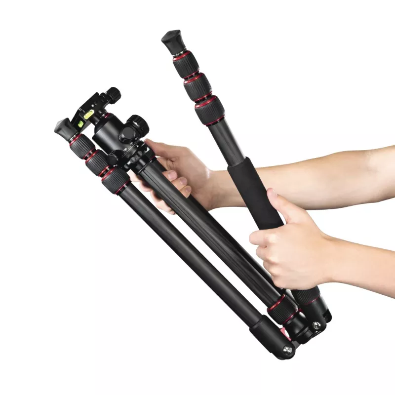 Hama Ramble II Duo Carbon trikojis išmaniajam telefonui / skaitmeniniam fotoaparatui, 4 kojos, 8 kg talpa