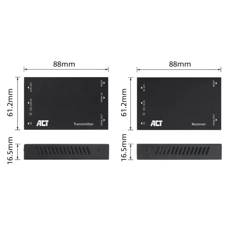 HDMI per CAT Extender rinkinys ACT AC7852 – HDMI signalo perdavimas iki 150 m per CAT5e