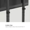 Mobilus TV vežimėlis EQUIP 50–90 colių su pegboard lentyna, VESA 200x200–600x400, 60 kg, juodas