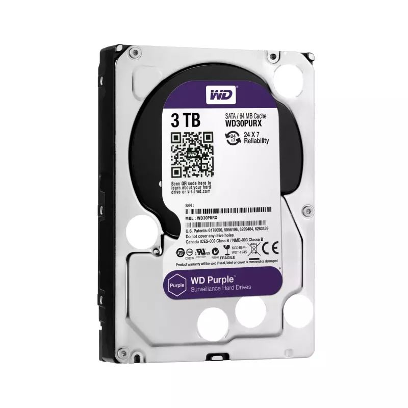 HDD Western Digital 3TB 3,5 colio SATA WD30PURX