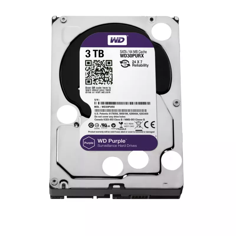 HDD Western Digital 3TB 3,5 colio SATA WD30PURX