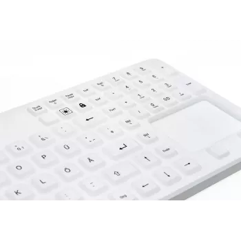 Klaviatūra GETT Cleantype Prime Touch+ USB Šveicariška balta