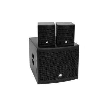 Garsiakalbių rinkinys Omnitronic 20000727 juodas laidinis 130 W