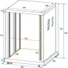 Kietas dėklas Roadinger 30103172 Juodas 560x450x840 mm