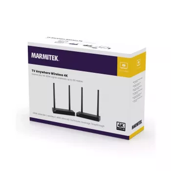 Belaidis AV siųstuvas ir imtuvas Marmitek TV Anywhere 4K Juodas