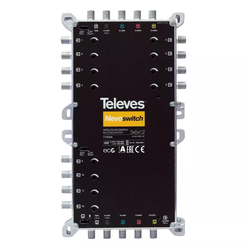 Satelitinis multiswitch Televes MS512C