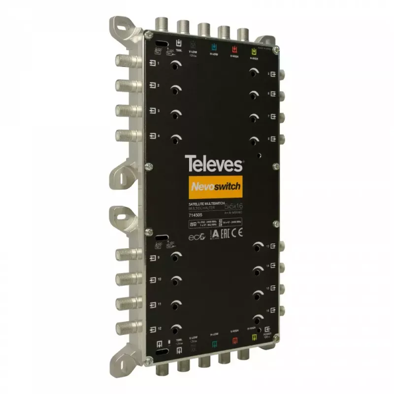 Satelitinis multiswitch Televes 714505 5 įėjimai 16 išėjimų