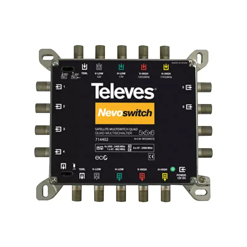 Satelitinis multiswitch Televes MS56NCQ 5 įėjimai 6 išėjimai