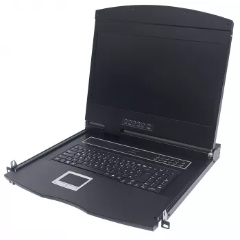 Intellinet 508025 konsolė stelažui 43,2 cm (17 colių) 1280 x 1024 pikseliai Juoda 1U